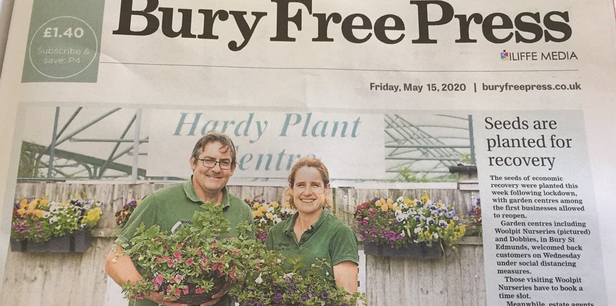 Plant Nurseries opens after Covid, Bury Free Press