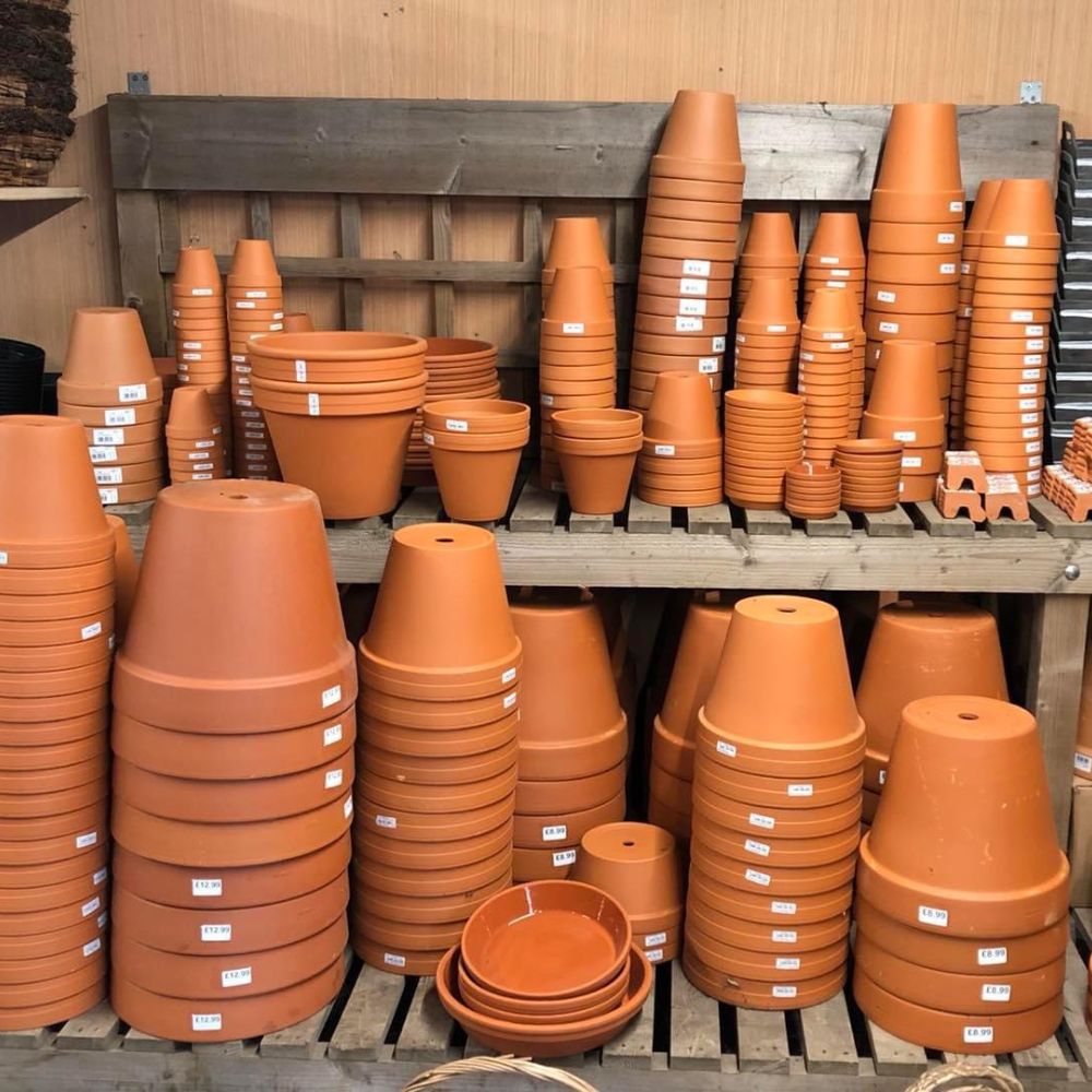Terracotta garden pots patio containers Woolpit Nurseries