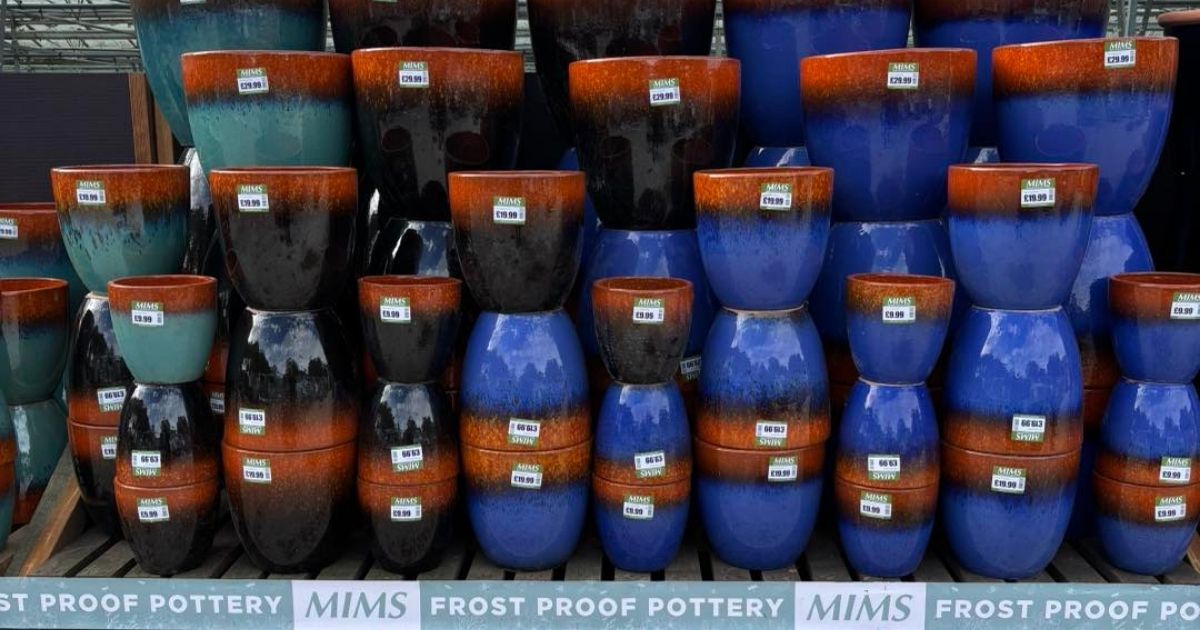 garden pots and containers to buy at Woolpit Nurseries